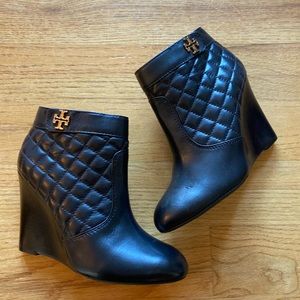 Tory Burch Never Worn Leila Wedge Booties Size 8